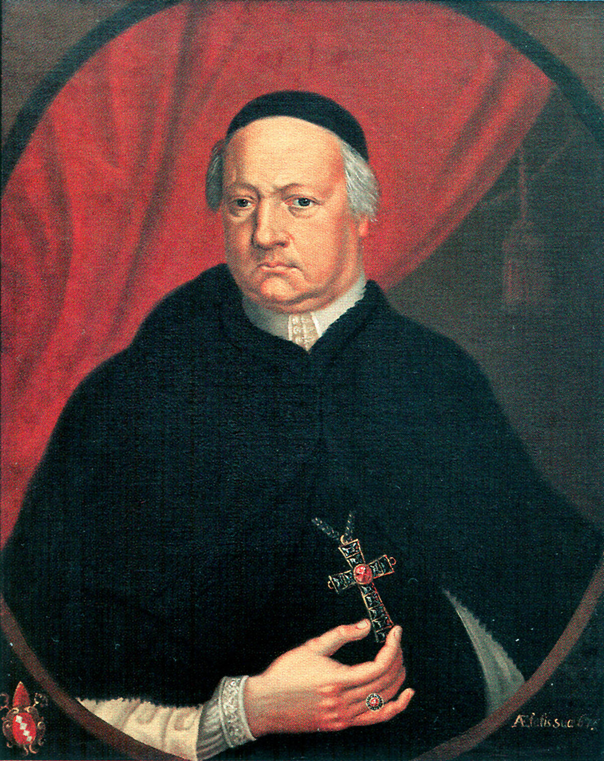 Komponist, Diplomat, aber vor allem ein Mann der Kirche: Agostino Steffani ? hier auf einem Ölgemälde von Gerhard Kappers, wohl um 1714, im Besitz der Bertha Jordaan-van Heck Stiftung, Wasserburg Haus Welbergen in Ochtrup (Westfalen).